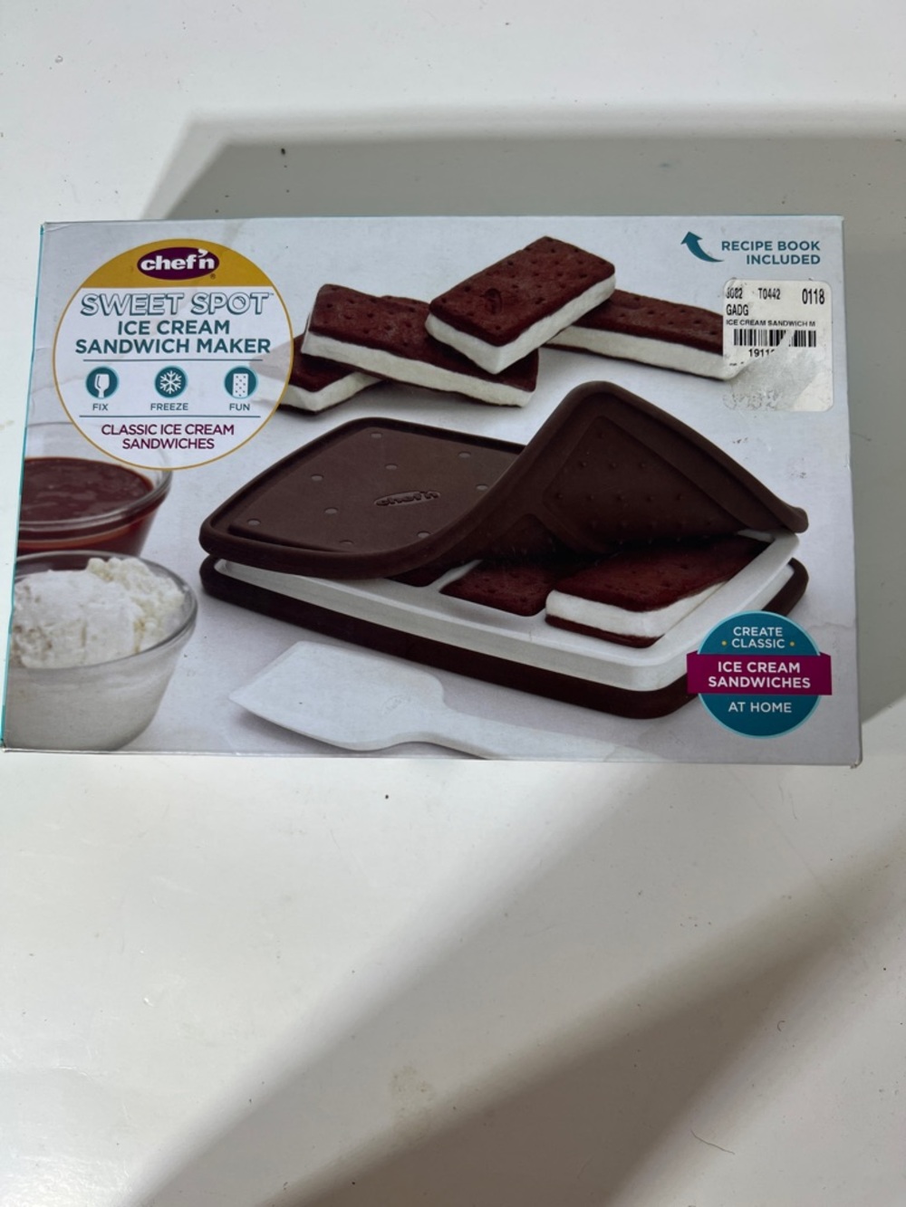 Chefin Sweet Spot Ice Cream Sandwich Maker - Brown